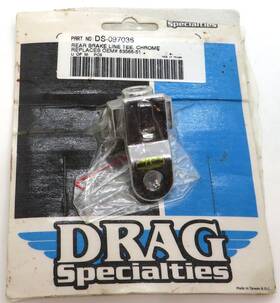 Ds-097036 Drag Specialties Chrome Rear Brake Line Fttft For Harley Fl Flh