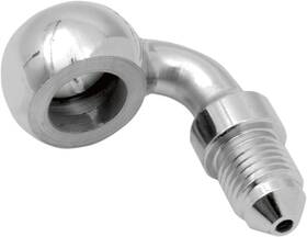 Ds098151 Drag Specialties 90 Degree Chrome Banjo Fitting - 3/8 Inch 10mm For -3 An Lines Drs