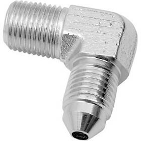 Ds098279 Drag Specialties Chrome Steel Brake Line #3 Male Fitting- 1/8 Inch - 90
