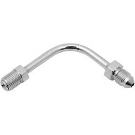 Ds098283 Drag Specialties Chrome Steel #3 Male 3/8-24 Inverted Flare 90 - Long