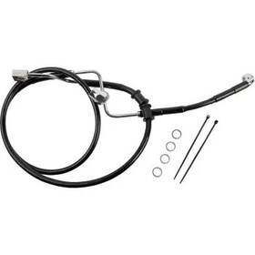 Mfs9kxvi87 Drag Specialties Ds Black Rear Brake Line Kit W Caliper To Abs Harley Low Rider S 117 22-23