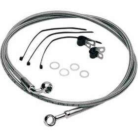 Xf-2-1741-3988 Drag Specialties 1741-3988 Standard Length Front Stainless Steel Brake Line Kit