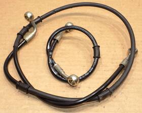 Ducati 61841171a Front Brake Lines Stainless Braided Diavel Carbon S Abs Oem