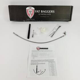 0662-0827 Fat Baggers 14 Inch Chrome Ez Install Handlebar Kit 21-23 Road Glide