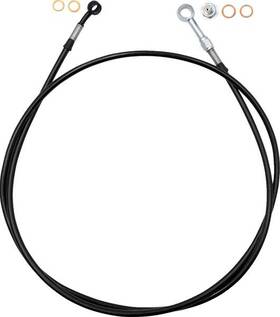 100062-b Fat Baggers Ez Install Brake Line 62 Inch Black/black #100062-b Harley Davidson