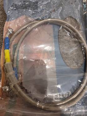 Fireyou Bo86j9y1gf Blue An3 1/8 Inch Steel Braided Rear Front Brake Hose Cluth Motorcycle Hydraulic Oil