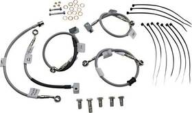 Fk003d928-5 Galfer Brakes Stainless Steel Front/rear Hydraulic Brake Line Kit