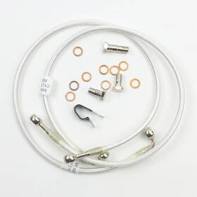 Fk071d703-2 Galfer Brakes Platinum Series Brake And Clutch Line Kits Front Silver