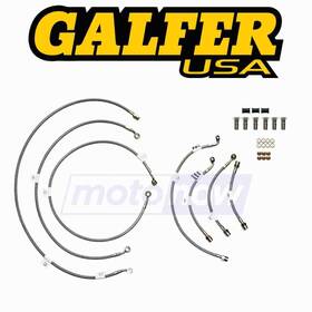 5kz7 Galfer Brakes Mn/5kz7 Stainless Steel 9 Line Front Rear Brake And Clutch Kit Js