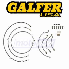 K20j Galfer Brakes Mn/k20j Stainless Steel 5 Line Front And Rear Brake Kit For Uy