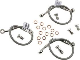 Fk003d242-3 Galfer Braking Brake Line Kit 3-line Front #fk003d242-3 Fits Kawasaki Zrx1200r/zrx1100