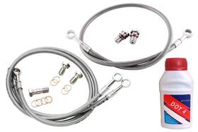 D512-frk Galfer Front And Rear Stainless Steel Brake Line Kit For 06-16 Yamaha R6
