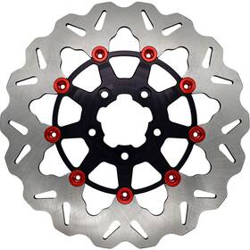 Df680cw-b-r Galfer Rotor 11.5 Inch Floating Wave Front Black/red Buttons