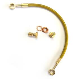 Fk003d104r-22 Galfer Gold Lines And Banjos Rear Stainless Steel Brake Line