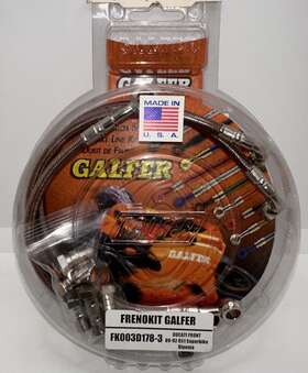 Fk003d178-3 Galfer Stainless Steel Front 3 Line Kit - Smoke Fk003d178-3 Galfer Stainless Steel Front 3 Line Kit - Smoke