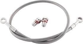 Fk003d739-1-old Galfer Front Silver Brake Line For Honda
