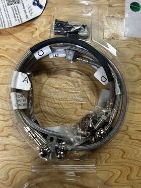 Fk003d975-5 Galfer Brake Lines Ss Front/rear 5 Line Sil Yam