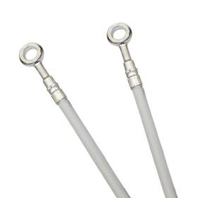 Fk003d982-10-wht Galfer White S.s. Abs Brake Line Kit - F&r Lines