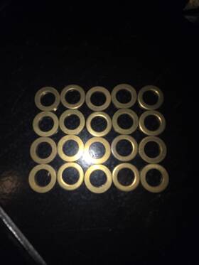26571 Gardner Westcott Wescott 3/8 Inch Hd 6377 Early Banjo Bolt Brass Washers Pk/20