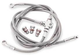Gbrakes Fk003d707-3 3-line Brake Line Kit Front For Yamaha Road Star 1700/v-star 1100