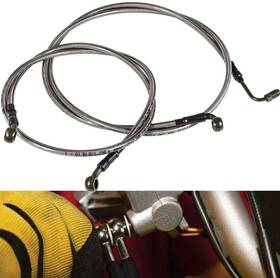 Gmqp532us Gm-motor 1068 Extended Front/rear Brake Lines For Polaris Rzr 800/s 800/4 800/xp 900/570