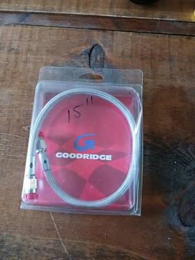 80315 Goodridge 14152 Clear Coated Universal Brake Line 15 Inch