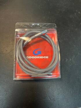 17410060 Goodridge Stainless Steel Clear Coated An#3 Brake/clutch Line 46 Inch Long Chrome