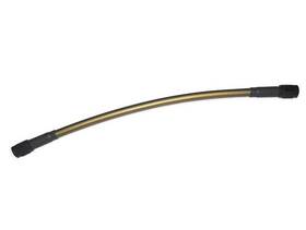 28-gold Goodridge 28 Inch Matte Gold Brake Line Black An-3 Made In Usa Harley