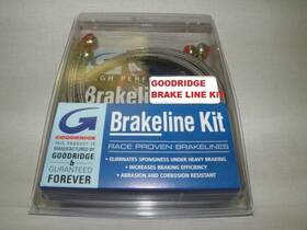 42975-08a Goodridge 614383-ss Xr 1200 Front Tri Brake Line Kit By Stainless Steel Harley