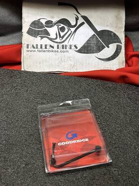 666-03bk Goodridge Harley Double Bend Brake Line Tube Adapter Black New