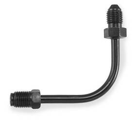 691-03bk Goodridge Universal Brake Line Tube Adapter Long 90 Degree Bend Black