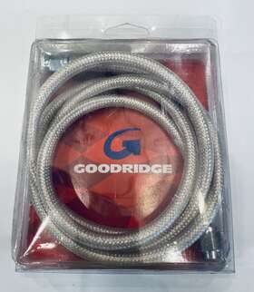 70354 Goodridge Platinum Brake Line 54 Inch Clear Coated Highly Polished Stainless