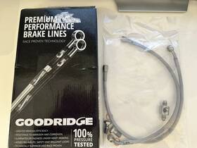 817-0123 Goodridge Brake Line Kit Rear Chrome For Harley Davidson Xl Models 1987-2003