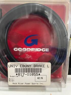 817-01855 Goodridge / Ebony Touring Abs Brake Line Kit Universal 54 Inch By New Fr Ship