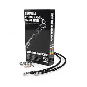 G-hn1016-3fc-bk-eb001 Goodridge Braided Brake Line Front Honda Cb 1000 R Abs 2018 2022 Kit