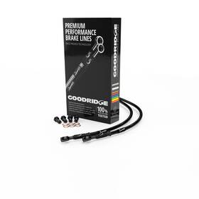 Hd0064-1fb-bk Goodridge Gr Powersports Ss Front Brake Line Kit - Black