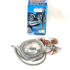 Hd0102-4fch Goodridge Hd0102-4fch/cl 4 2009-2013 Touring Stainless Braided Brake Line Kit