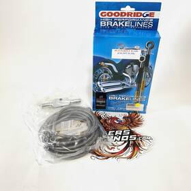 Hd0102-4fch Goodridge Hd0102-4fch/cl 6 Stainless Braided Brake Line Kit Touring 2009-2013