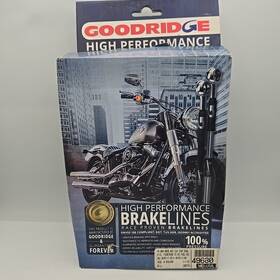 Hd9218-a Goodridge Harley Style Dot Stainless Braided Brake Line 91-92 Fxdb