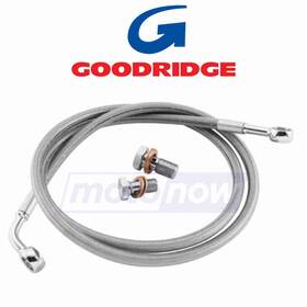 76kx Goodridge Mn/76kx Econoline Front Brake Line Kit For 2008-2009 Harley Davidson Fxcw Tr