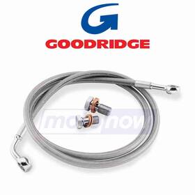Vp0f Goodridge Mn/vp0f Econoline Front Brake Line Kit For 1998-2006 Harley Davidson Fltri Ea