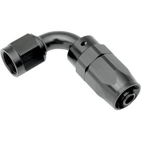 P1136-9006bk Goodridge -6 Oil Line Fitting - Black 90-degree Hose End