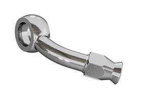 P5094-03c Goodridge Universal Banjo Bolt Long Neck 45 Degree Bend 3/8 Inch /m10 Polished
