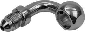 P599-03-04ch Goodridge Angled Banjo 90 Degree Chrome 7/16 Inch
