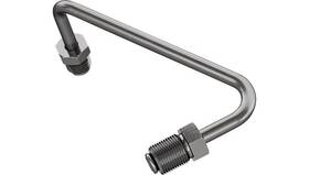 P666-03c Goodridge Universal Brake Adapter S-bend 3/8 Inch -24 Unf Silver