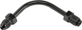 P691-03bk Goodridge 3/8 Inch Jic To -3 Tube Adapter Long 90 Degree Bend Black