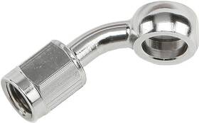 Pmchd-005 Goodridge Universal Brake Line Rear Adapter 45 Degree Bend Chrome