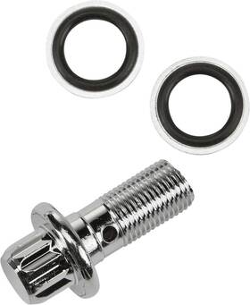 41739 Harddrive 191361137617 7/16 Banjo Bolt With Washers Chrome 12 Pt Oe#41739 84 41739 Harddrive 191361137617 7/16 Banjo Bolt With Washers Chrome 12 Pt Oe#41739 84