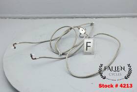 Harley-davidson 41678-08 2008 Road King Front Brake Hose Line Braided Extended For 14 Inch Bars #4213