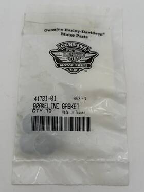 Harley-davidson 41731-01 Lot Of 6 Oem Harley-davidson Brake Line Gasket New